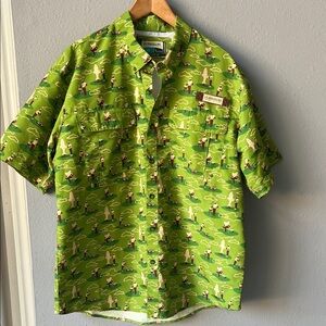 Magellan Men's Laguna Madre Dad Lawn Camo Short Sleeve Top